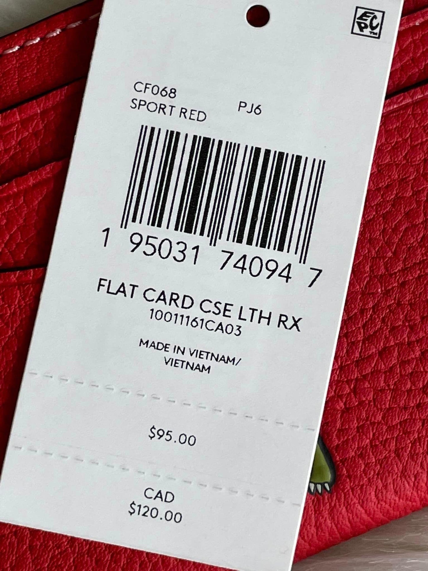 Coach Card Case with Rex