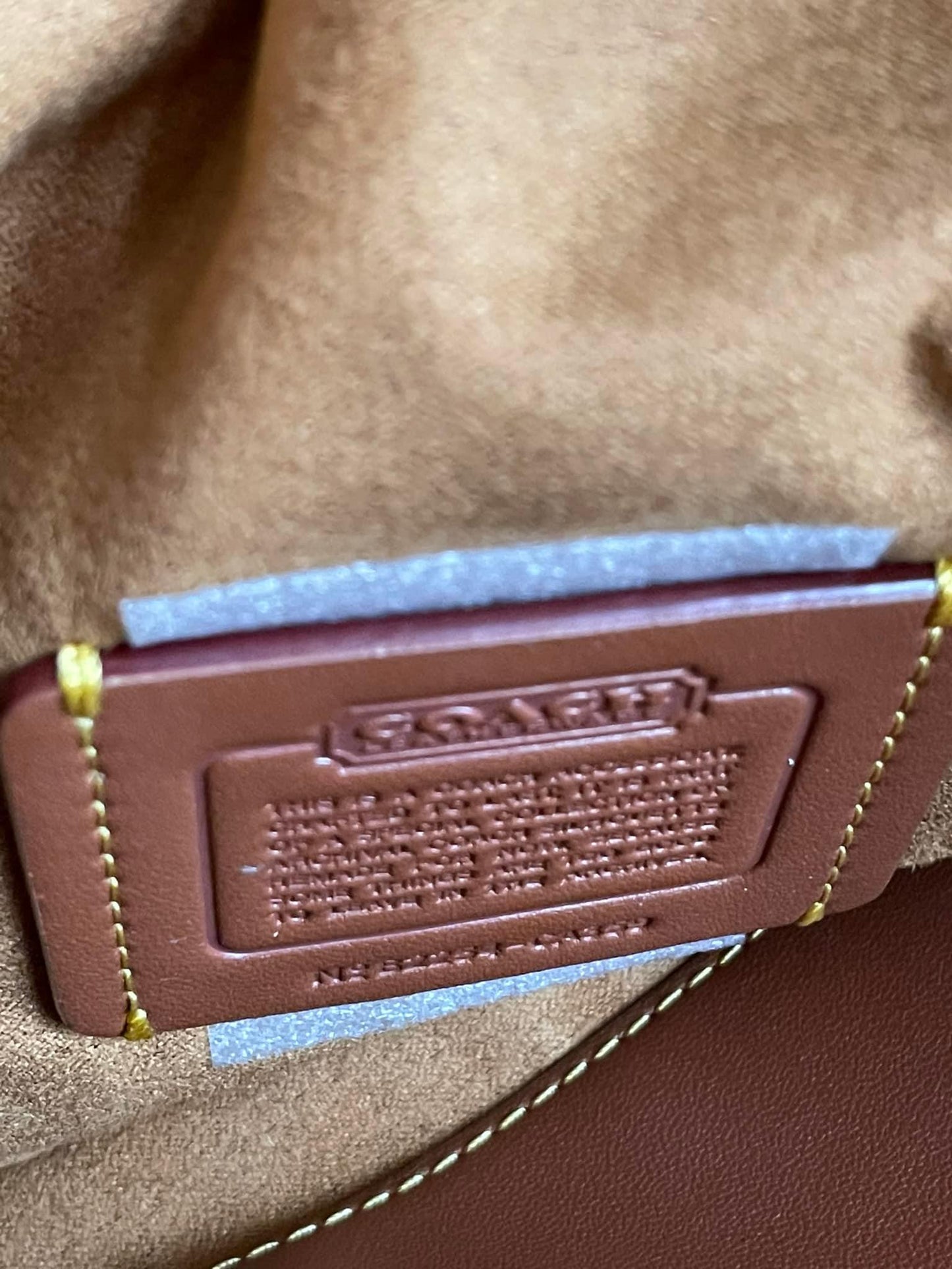 Coach Foldover Cut Out Clutch Crossbody