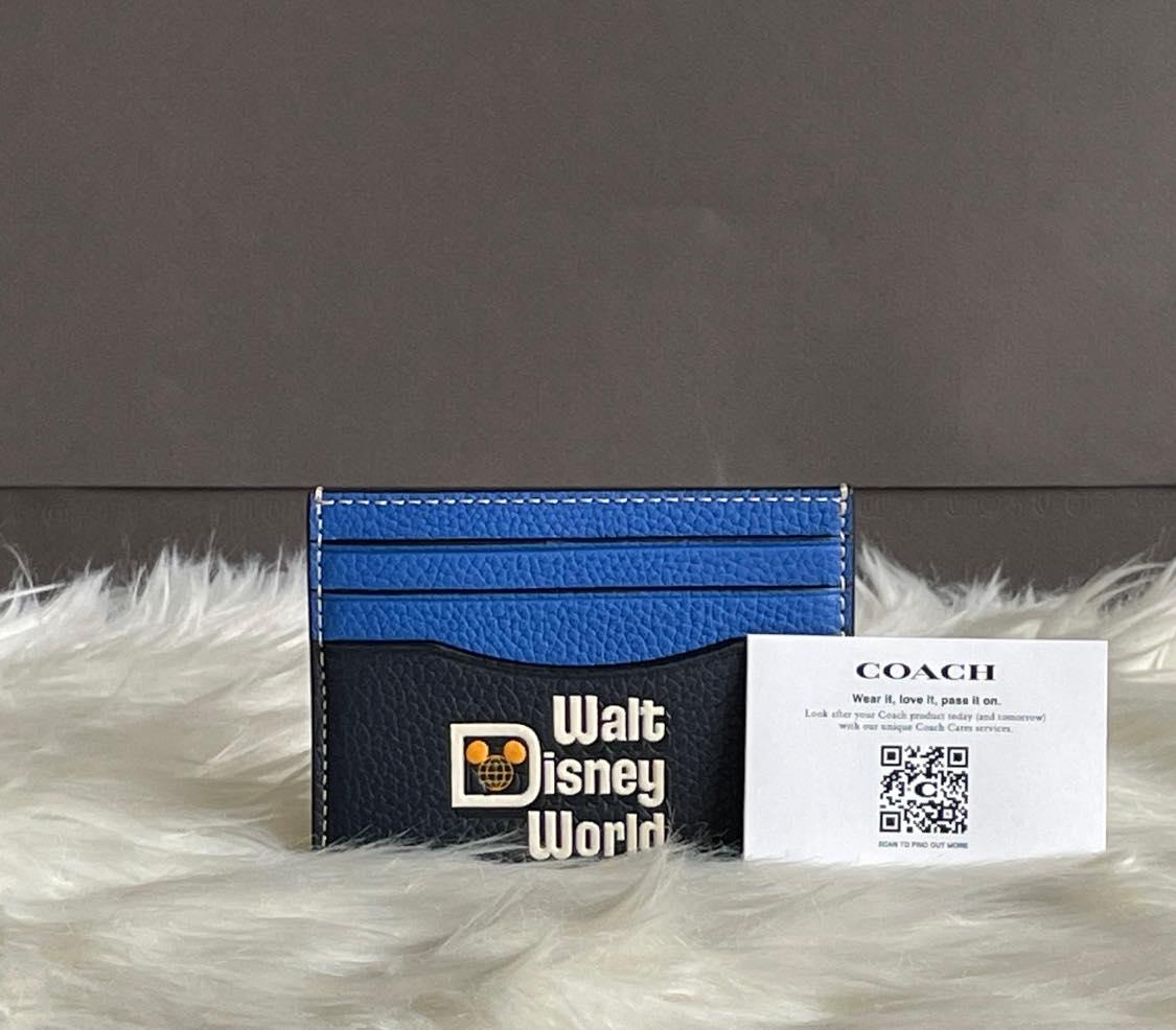 Disney X Coach Card Case with Walt Disney World Motif