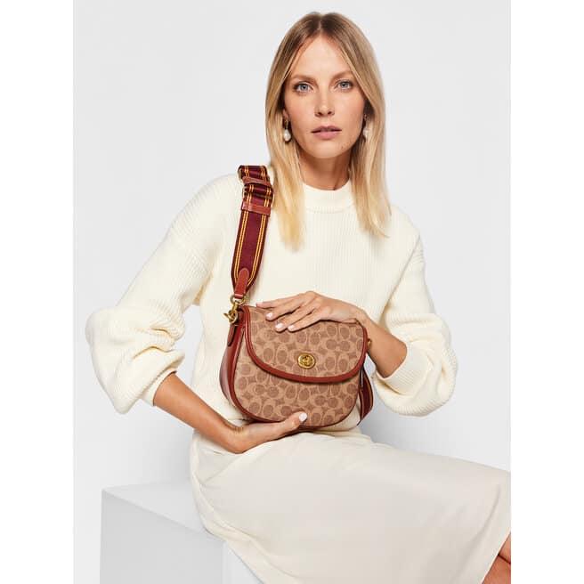 Coach Willow Saddle Bag in Signature Canvas