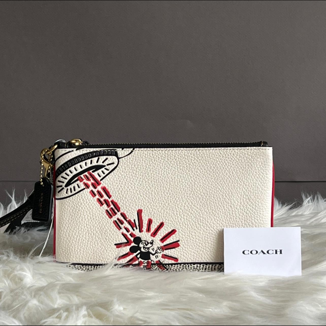 Coach Disney Mickey Mouse X Keith Haring Small Wristlet