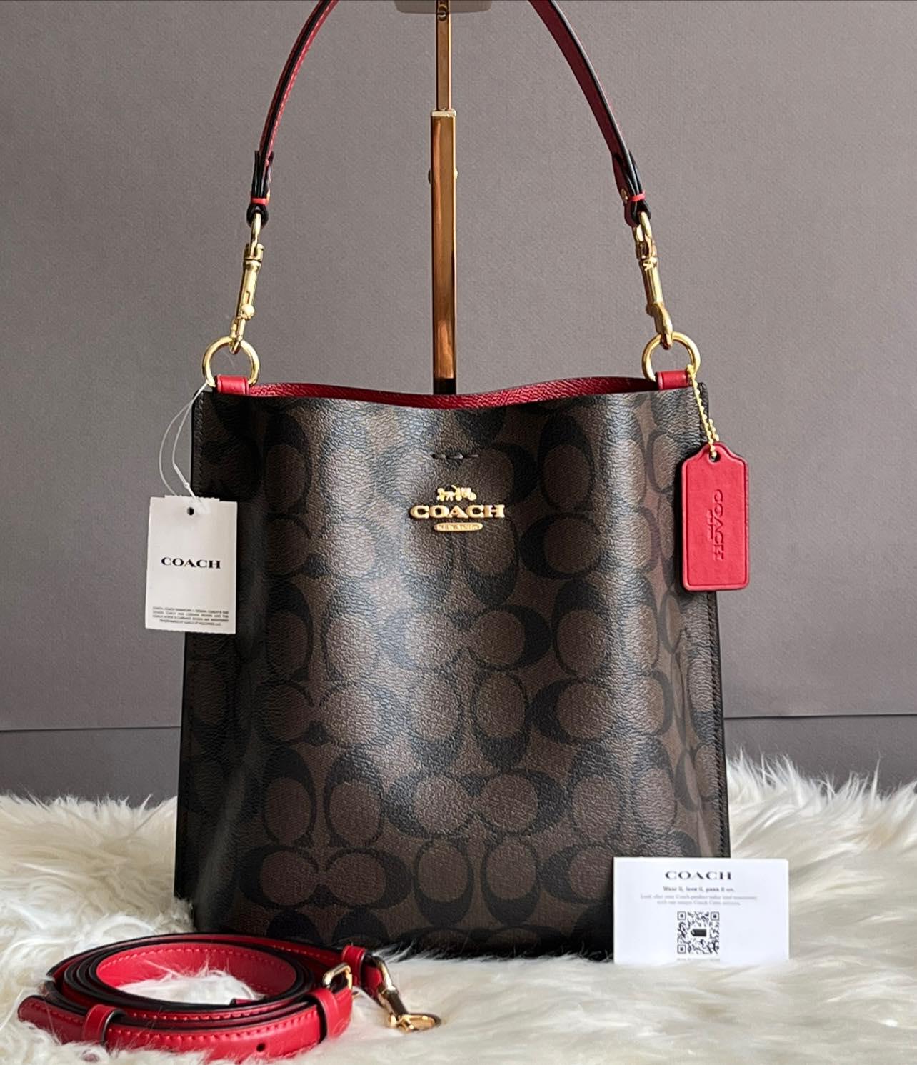 Coach Mollie Bucket Bag 22 in Signature Canvas