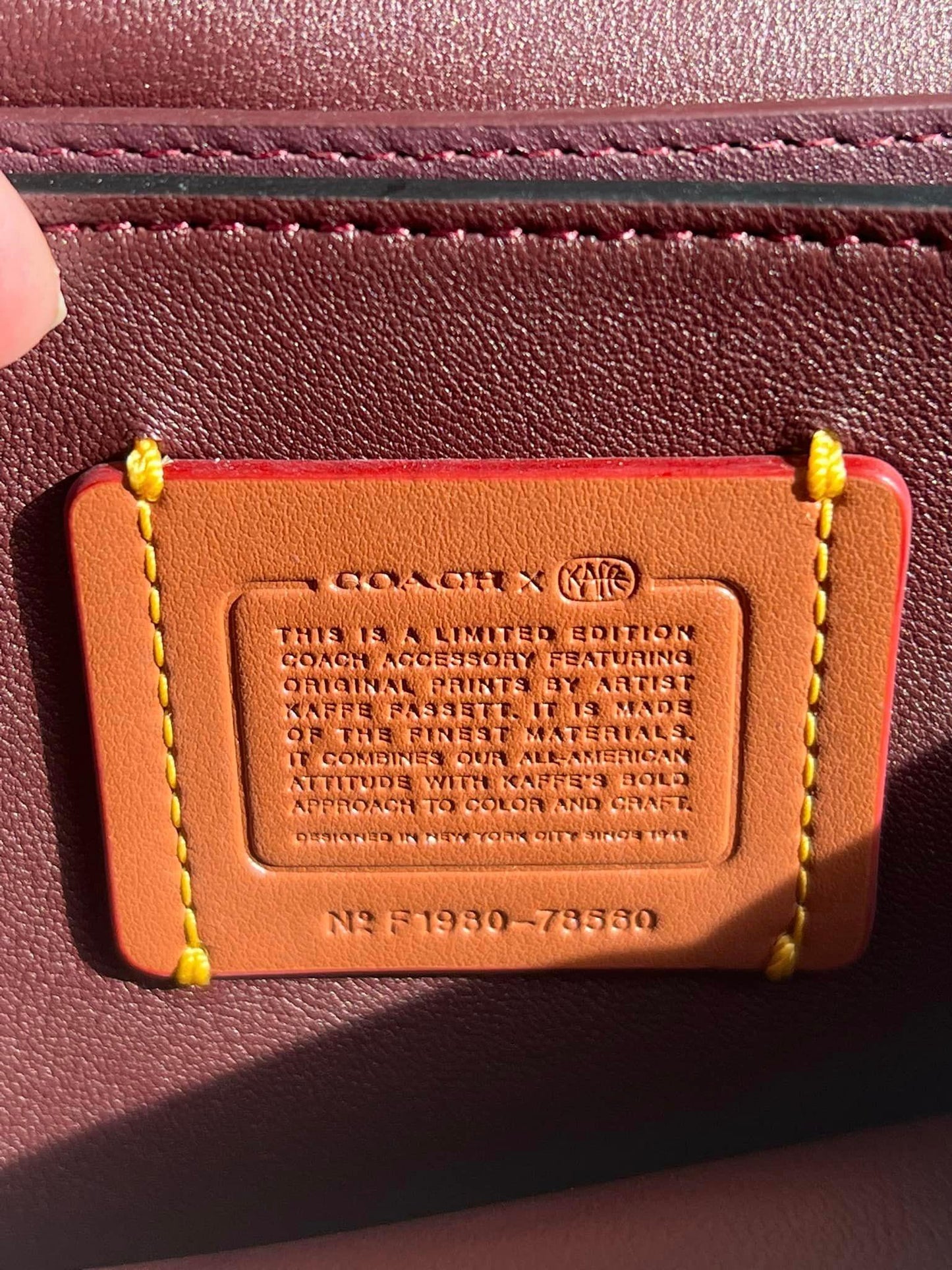 Coach Callie Foldover Chain Clutch in Signature Canvas with Kaffe Fassett Print