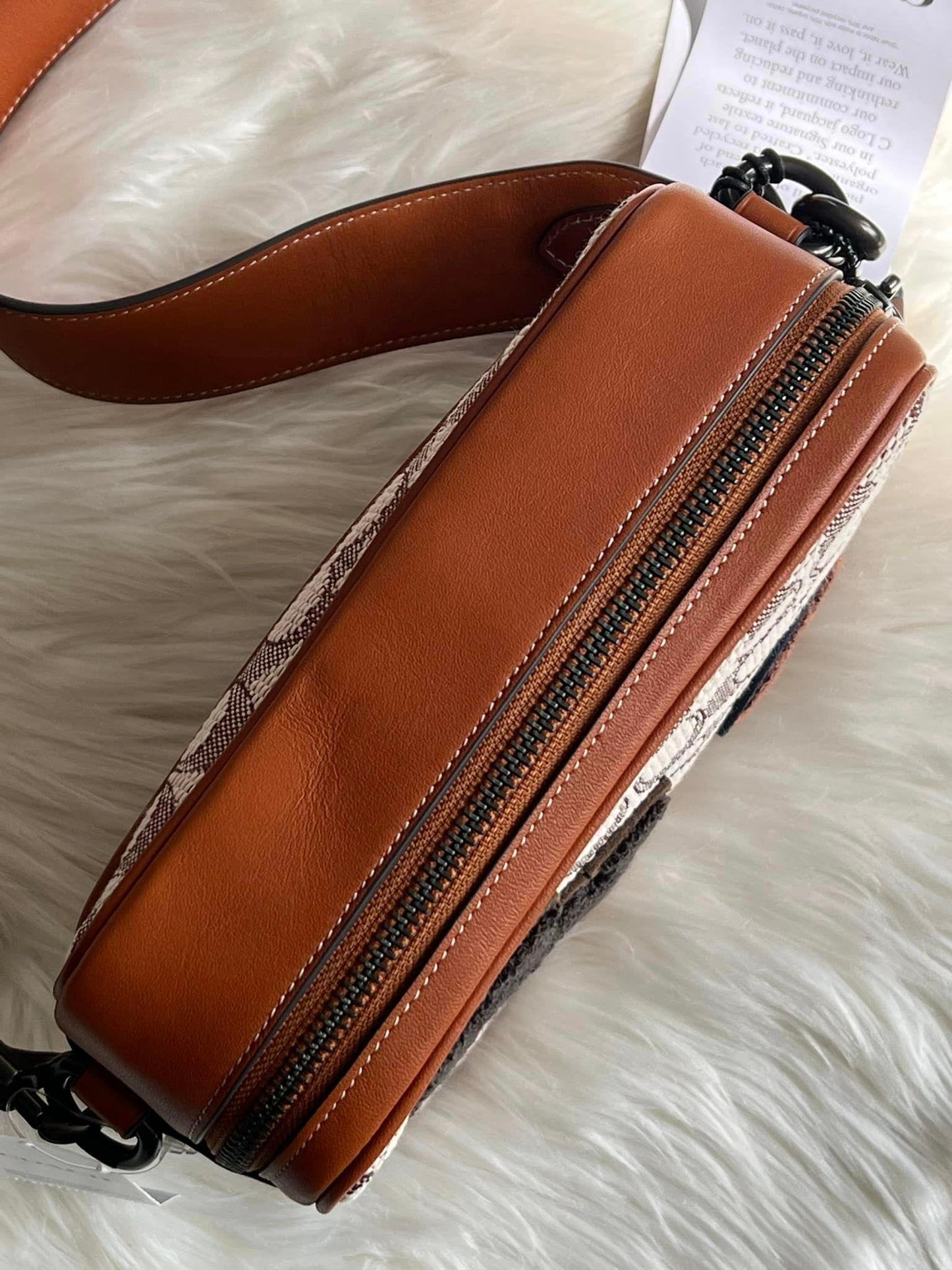 Coach Flight Bag 19 in Signature Textile Jacquard with Varsity Patches