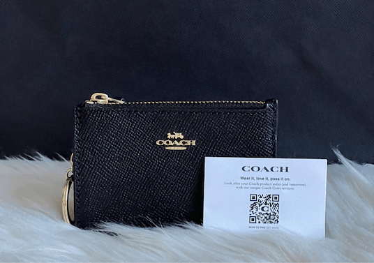 Coach Crossgrain Mini Skinny ID Case