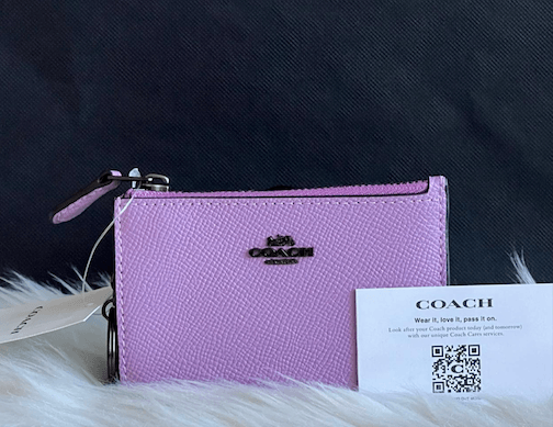 Coach Crossgrain Mini Skinny ID Case