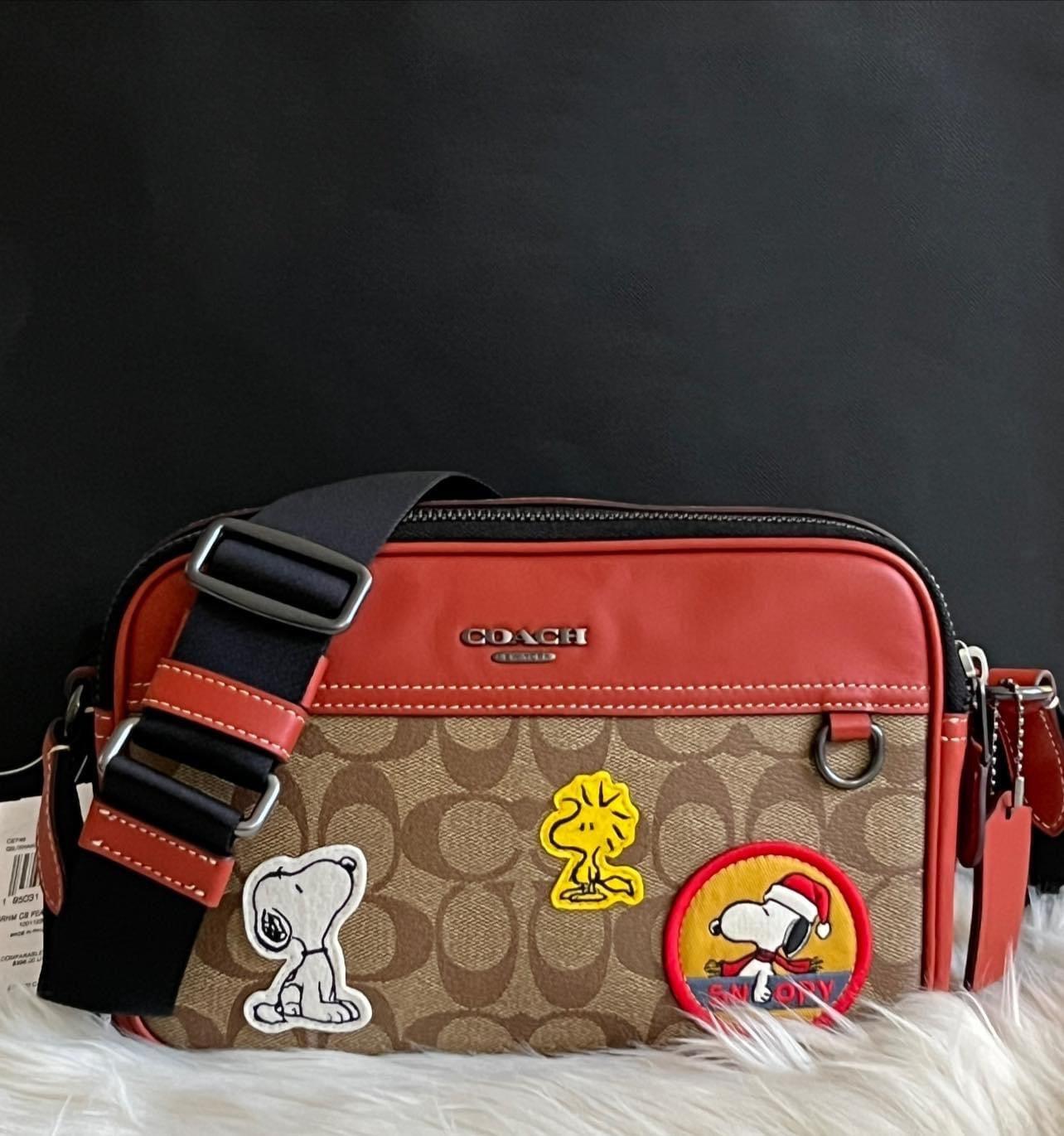 Coach X Peanuts Graham Crossbody in Signature Canvas with Patches
