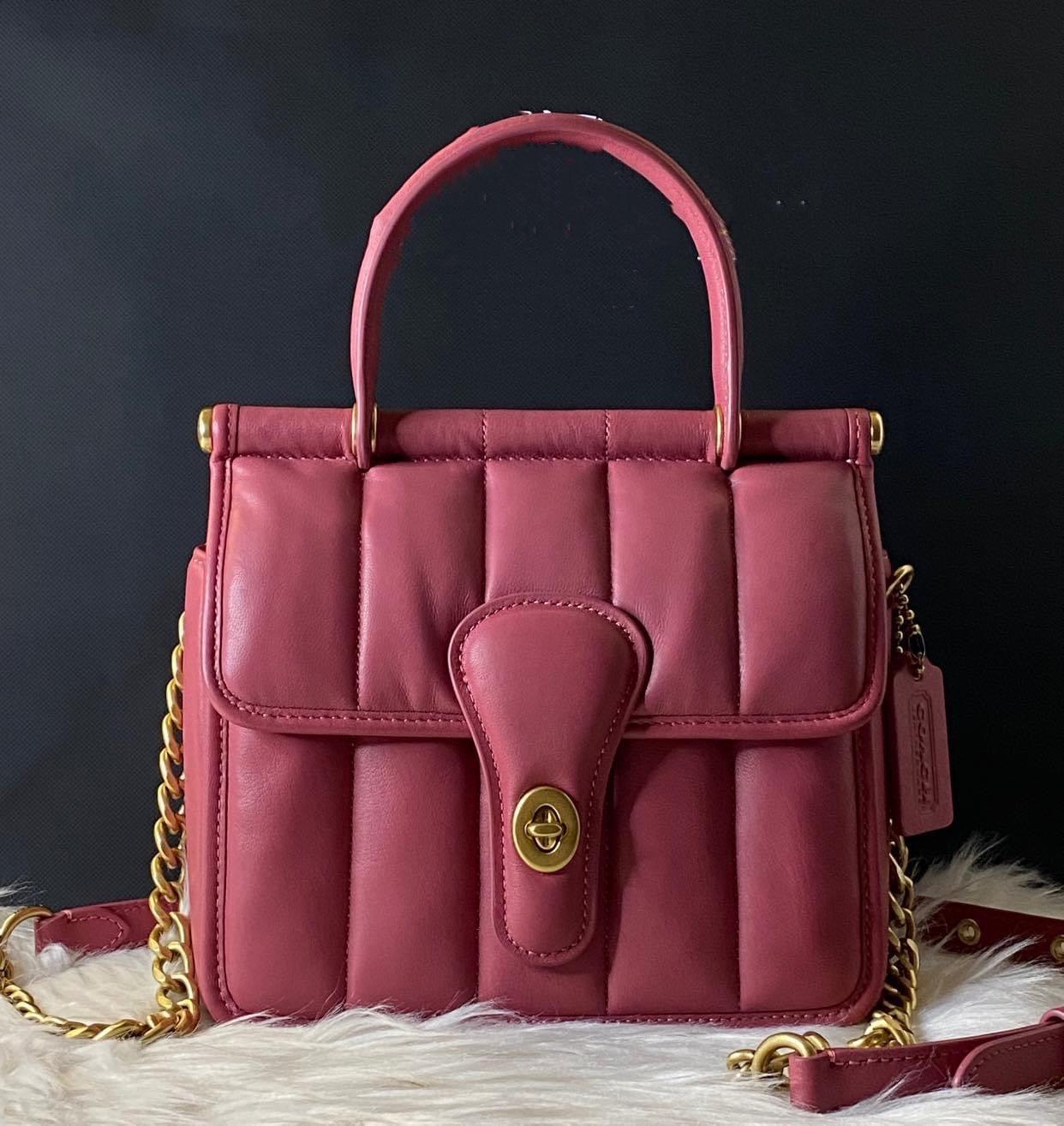 Coach Willis Top Handle 18 with Quilting