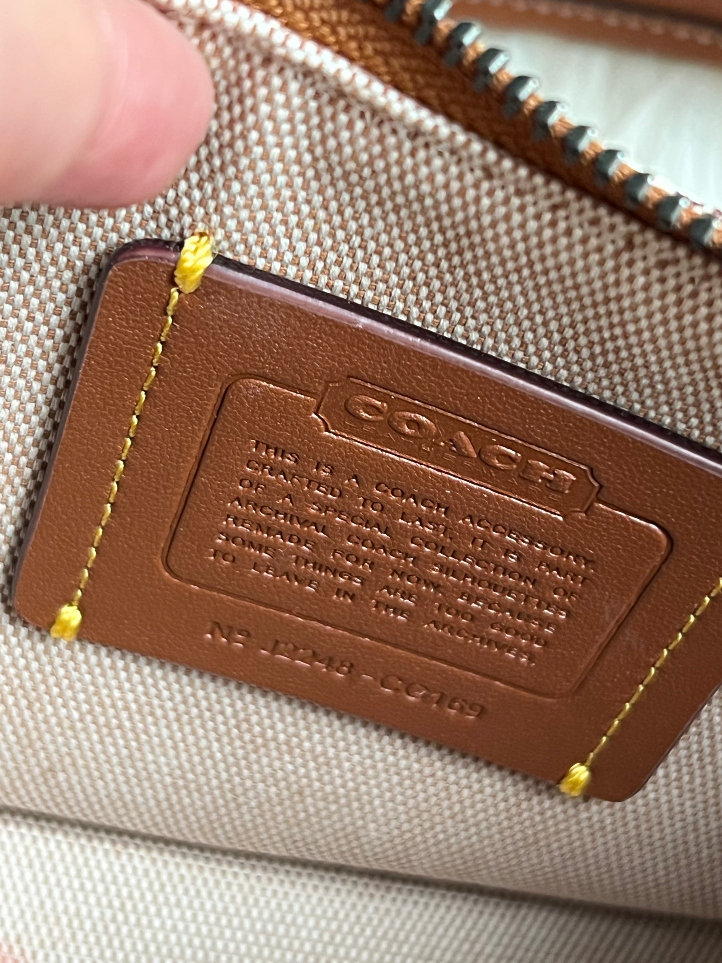 Coach Swinger 20 in Signature Jacquard with Varsity Patches