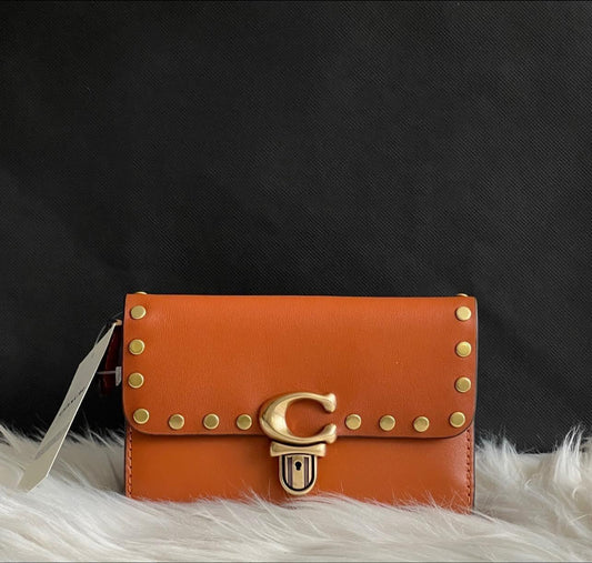 Coach Studio Medium Wallet with Rivets