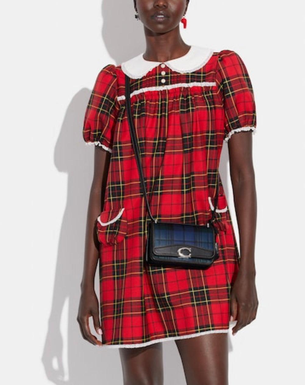 Coach Bandit Crossbody with Plaid Print