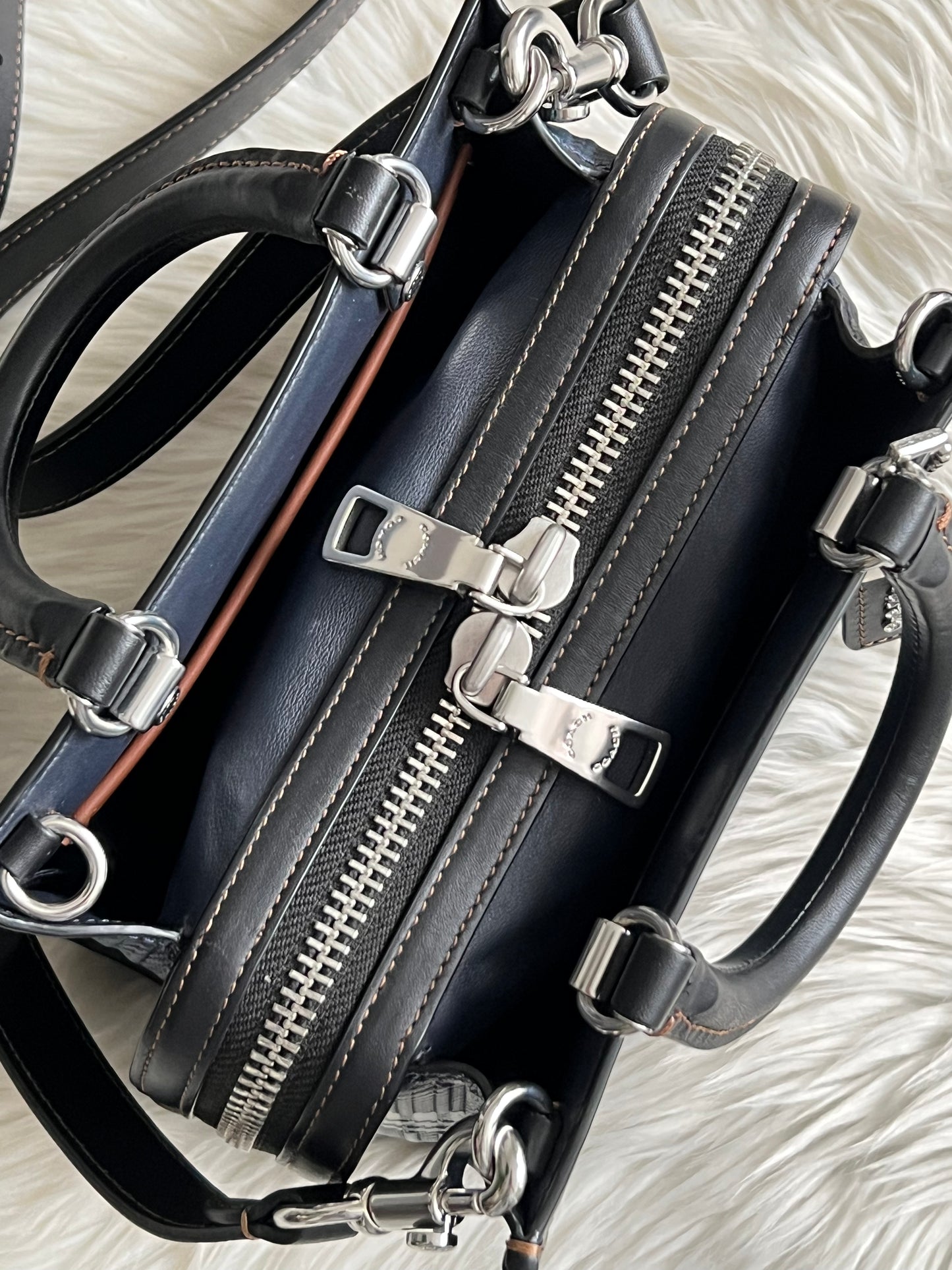 Coach Rogue 20 with Plaid Print