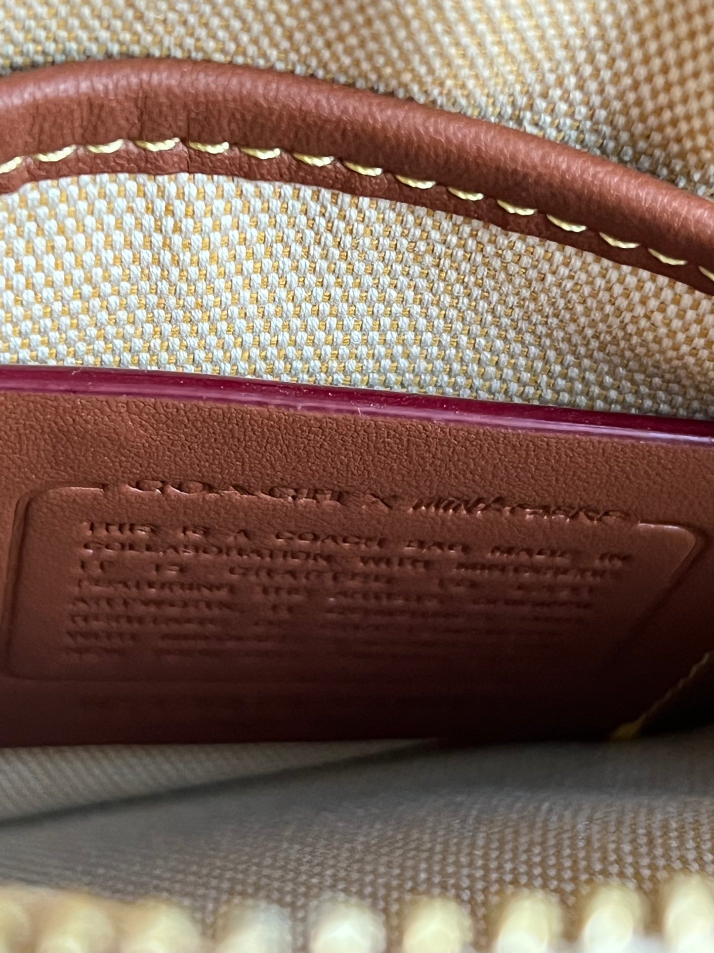 Coach Bandit Crossbody with Plaid Print