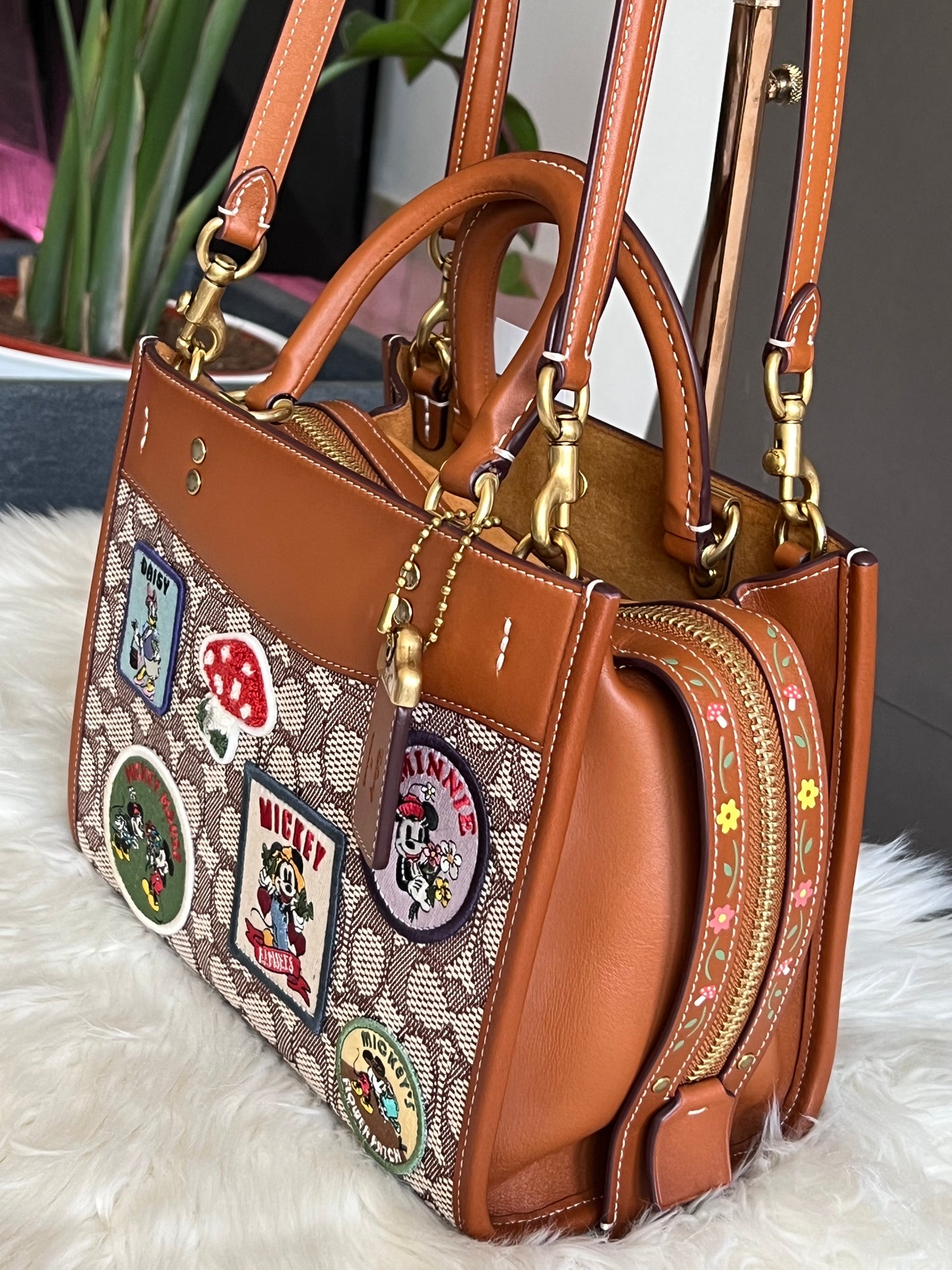 Disney X Coach Rogue 25 in Signature Textile Jacquard with Patches