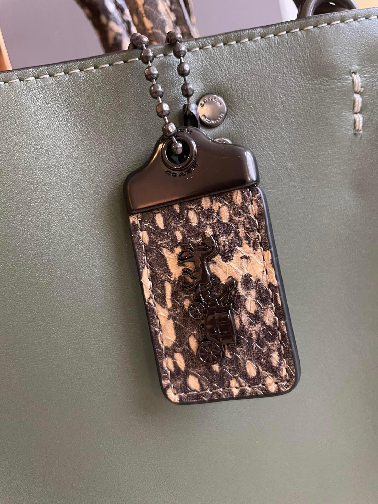 Coach Rogue 25 in Colorblock with Snakeskin Detail