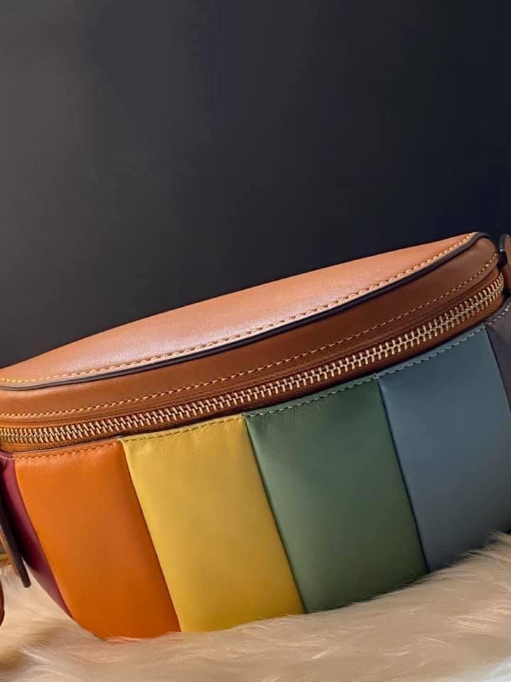 Coach Bethany Belt Bag with Rainbow Quilting