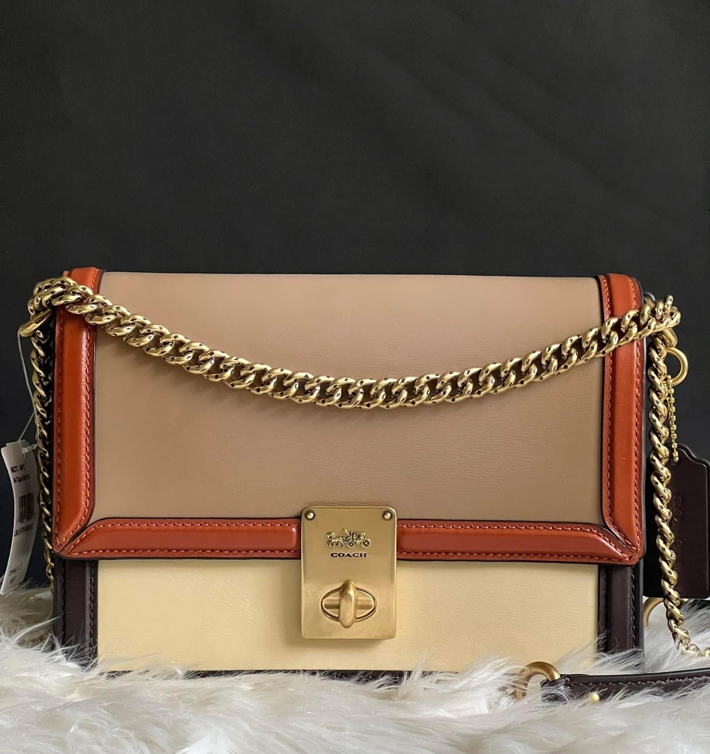 Coach Hutton Shoulder Bag in Colorblock