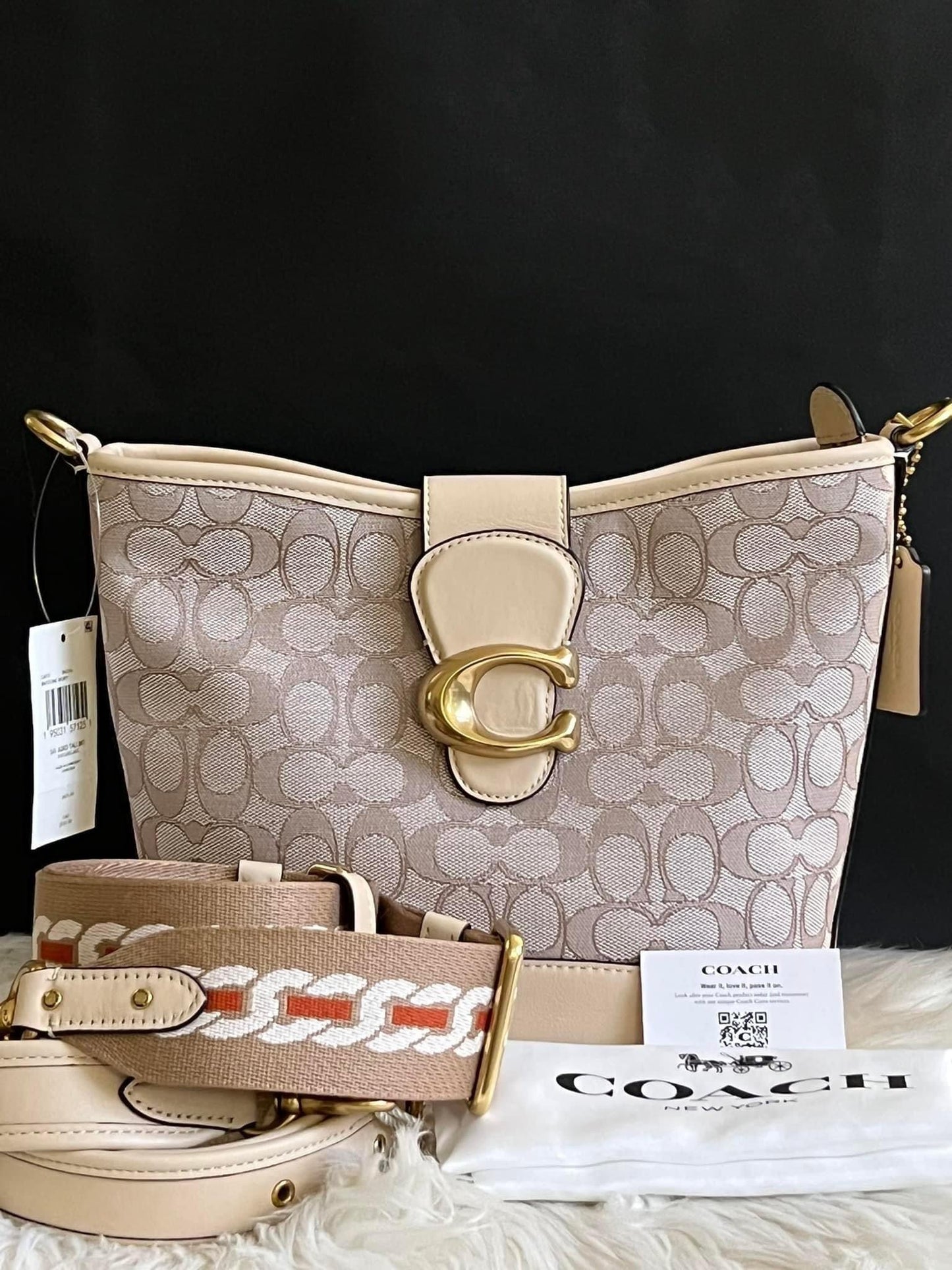 Coach Tali Bucket Bag in Signature Jacquard