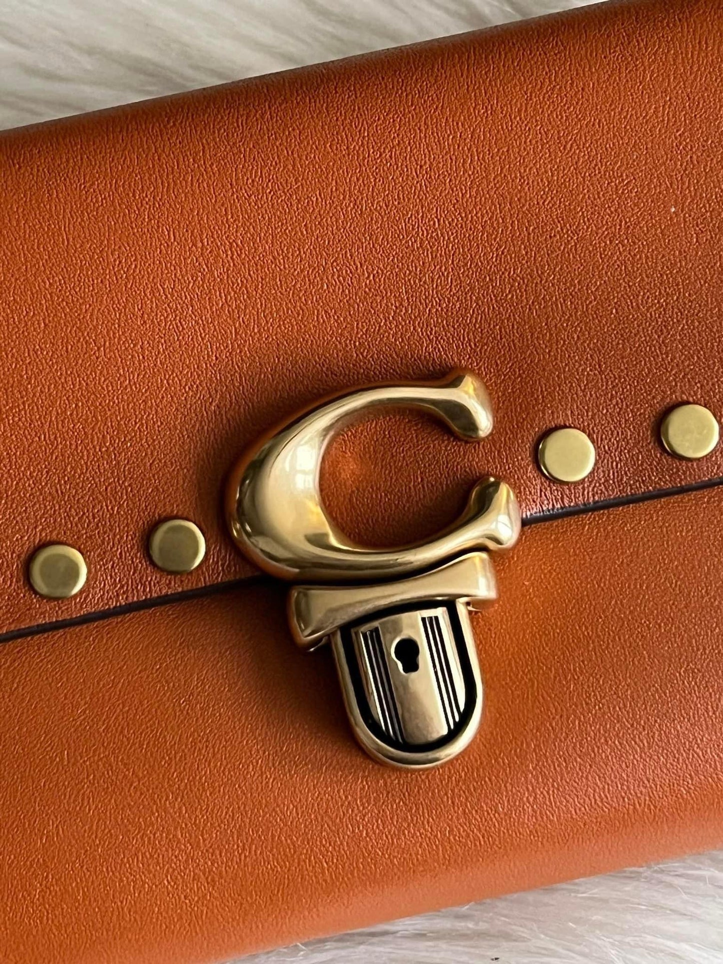 Coach Studio Medium Wallet with Rivets