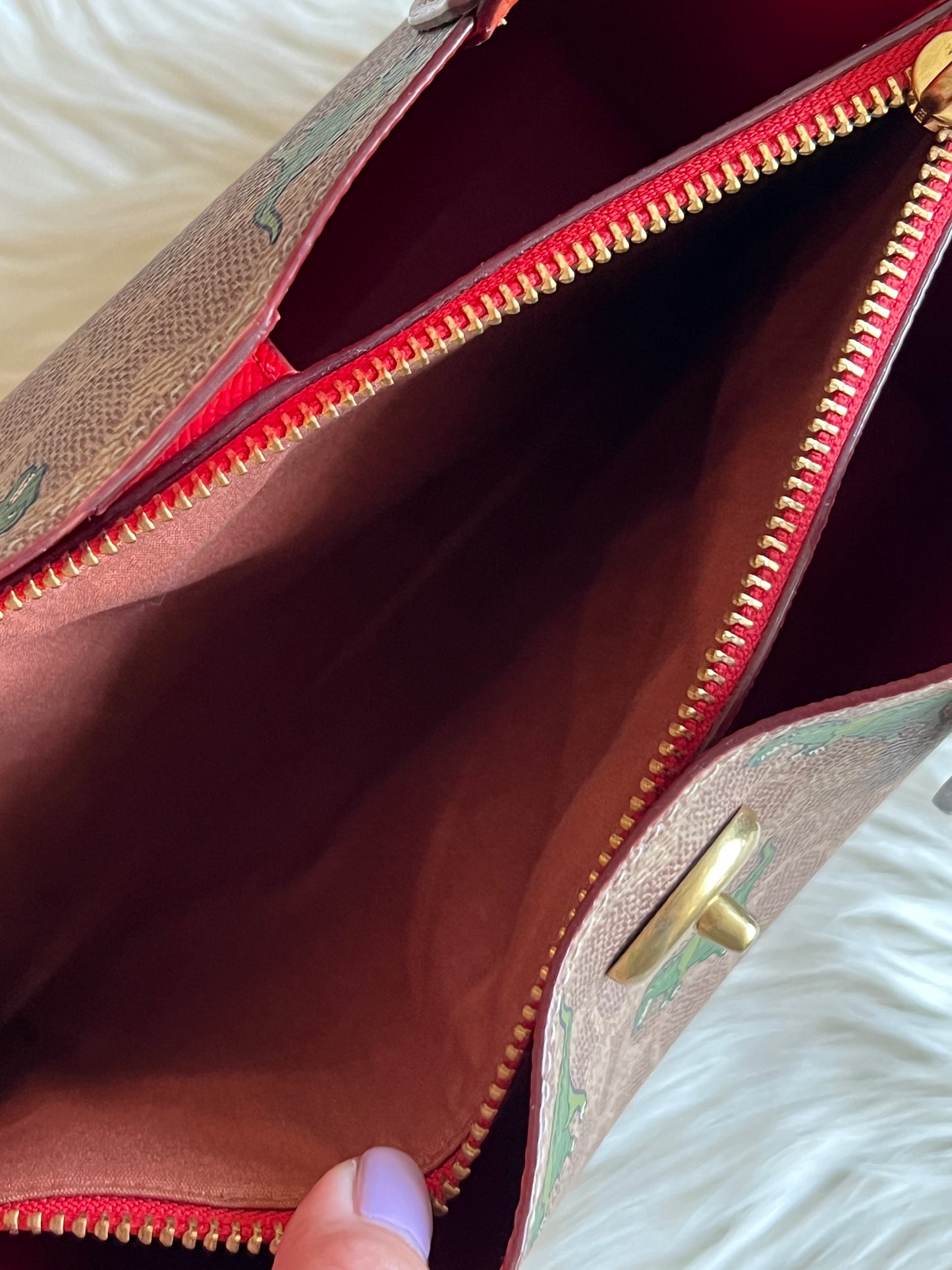 Coach Willow Tote 24 In Signature Canvas with Rexy Print