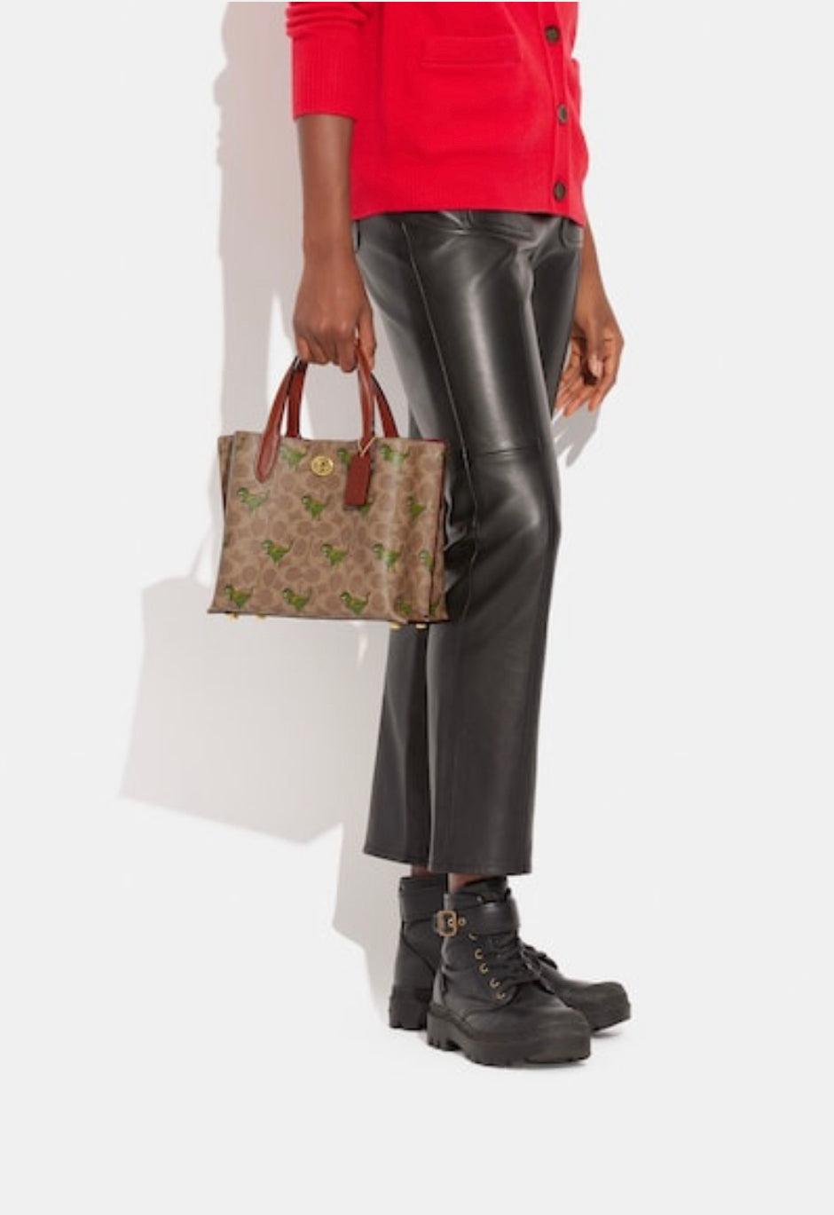 Coach Willow Tote 24 In Signature Canvas with Rexy Print