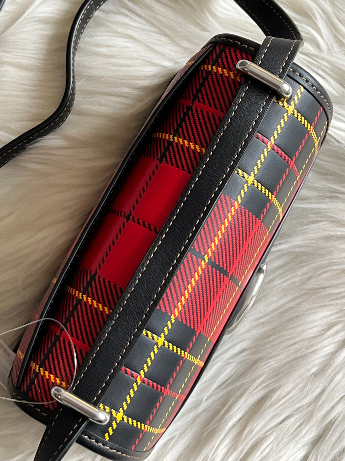 Coach Bandit Crossbody with Plaid Print
