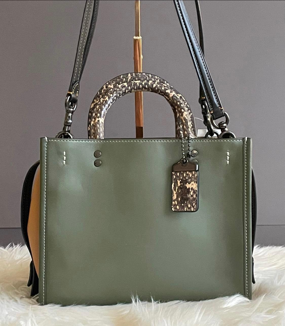 Coach Rogue 25 in Colorblock with Snakeskin Detail