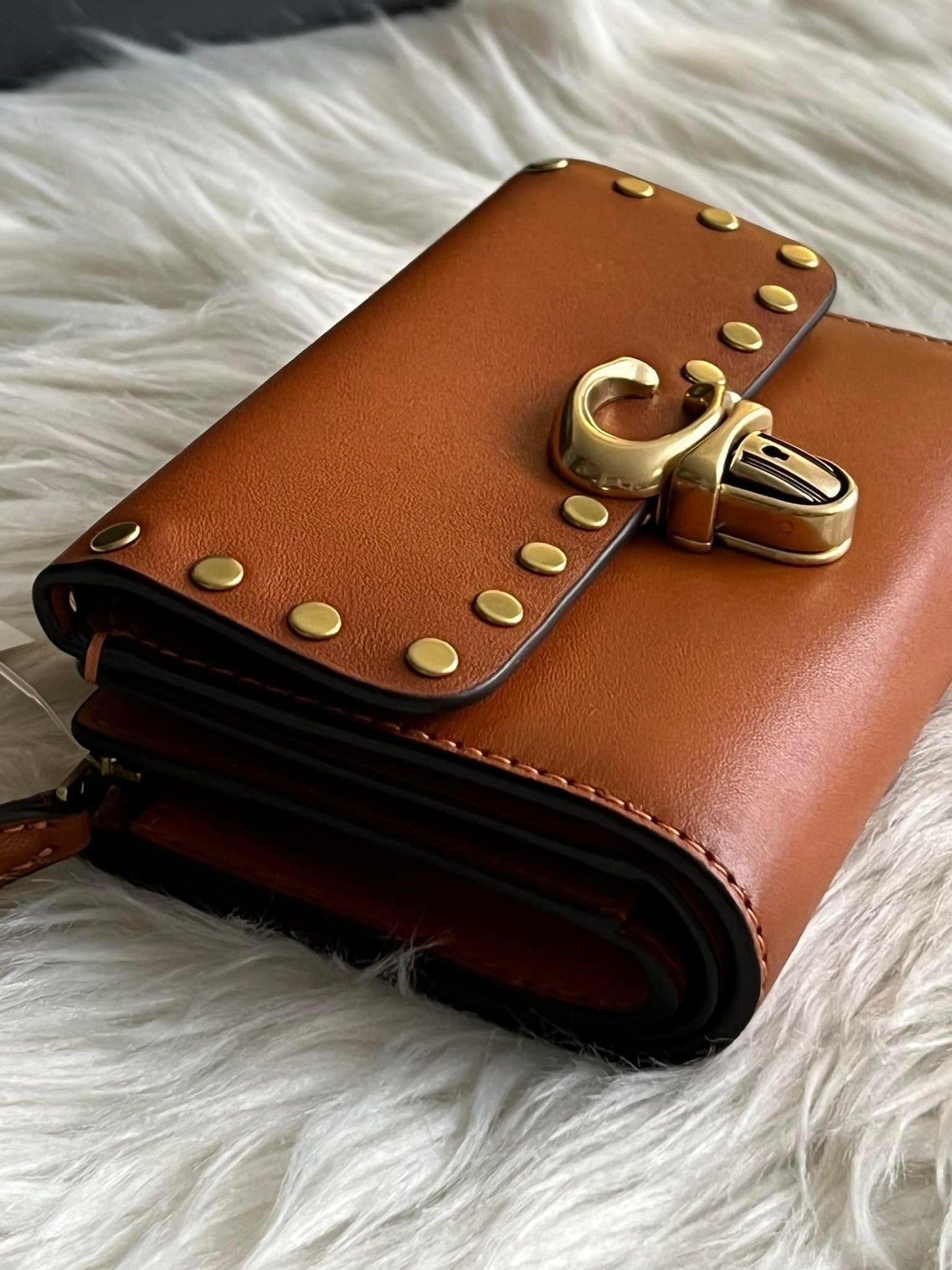 Coach Studio Medium Wallet with Rivets