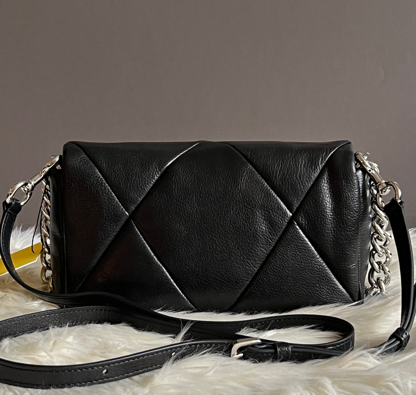 Puffy Diamond Quilted J Marc Shoulder Bag