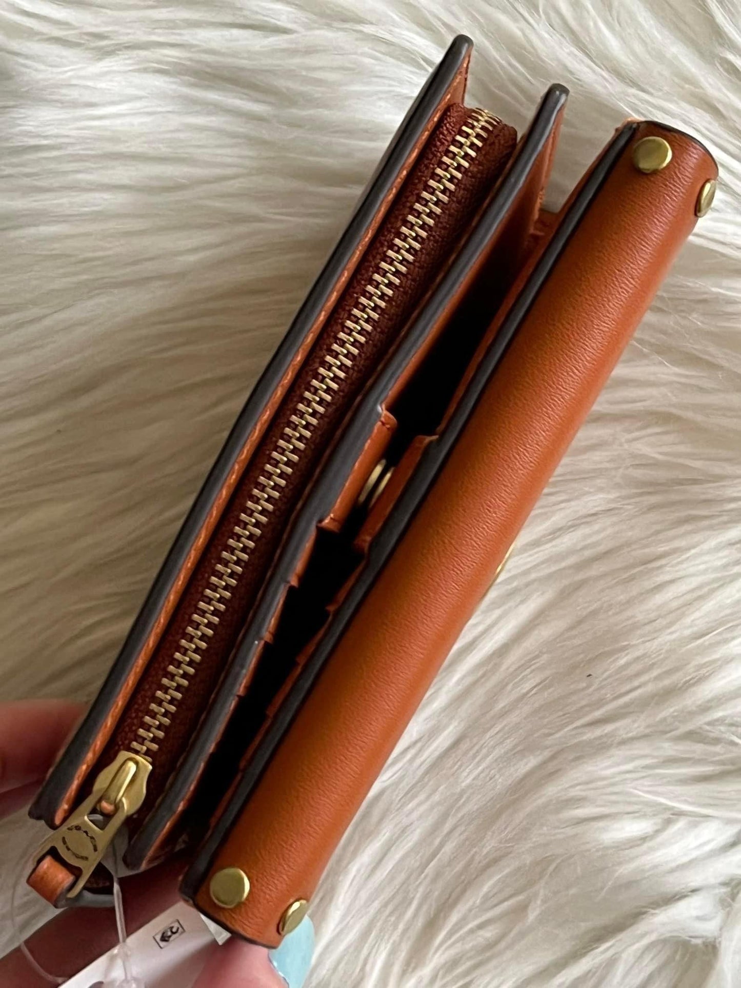 Coach Studio Medium Wallet with Rivets