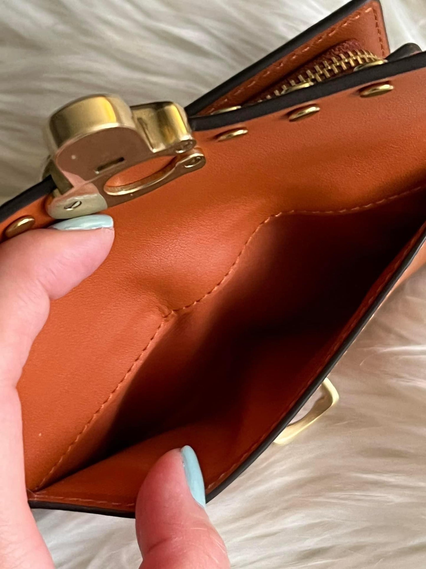 Coach Studio Medium Wallet with Rivets