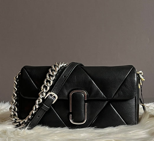 Puffy Diamond Quilted J Marc Shoulder Bag
