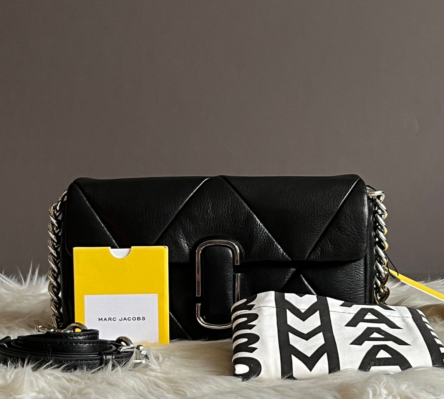 Puffy Diamond Quilted J Marc Shoulder Bag