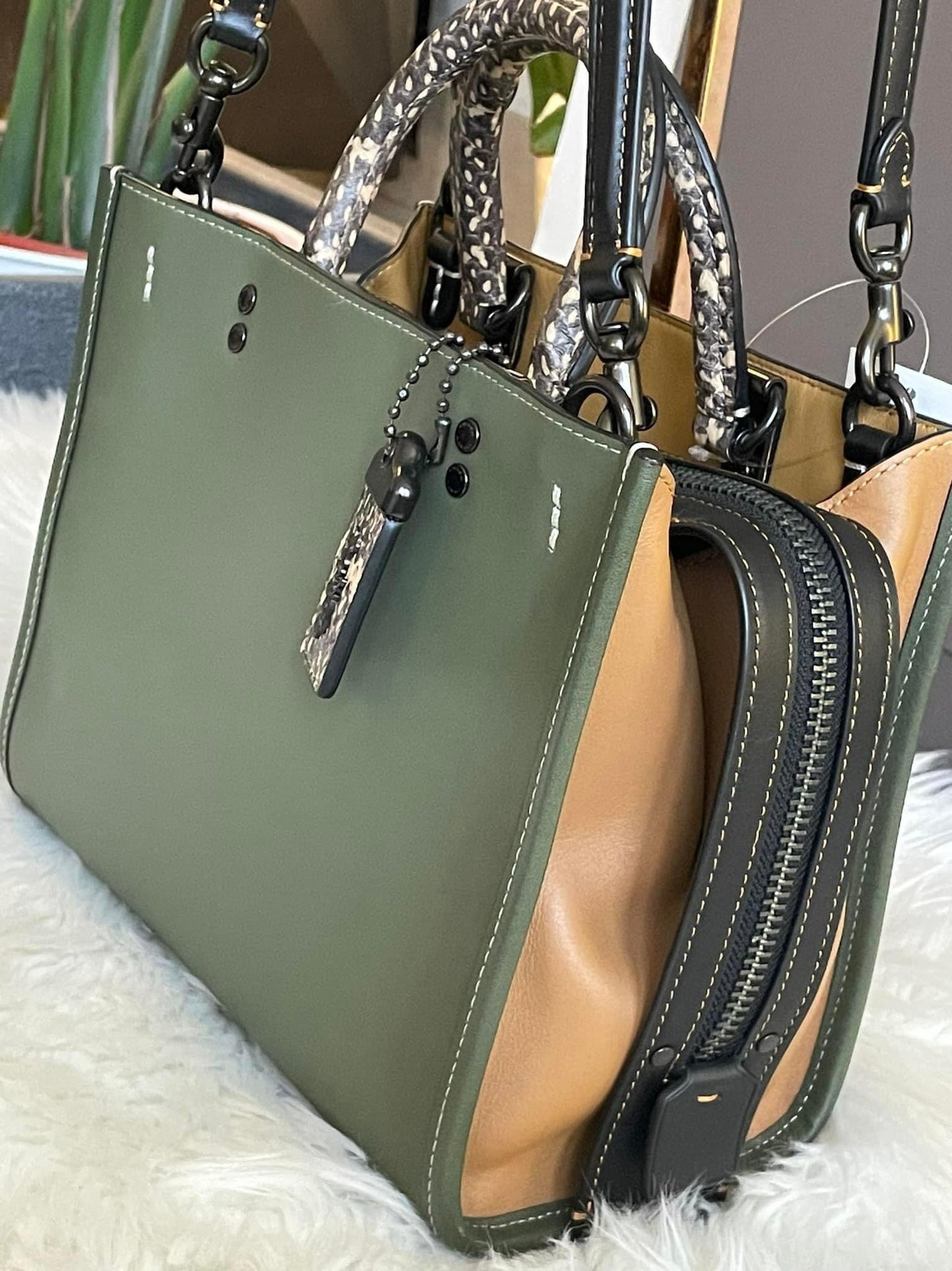Coach Rogue 25 in Colorblock with Snakeskin Detail