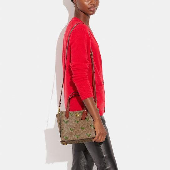 Coach Willow Tote 24 In Signature Canvas with Rexy Print