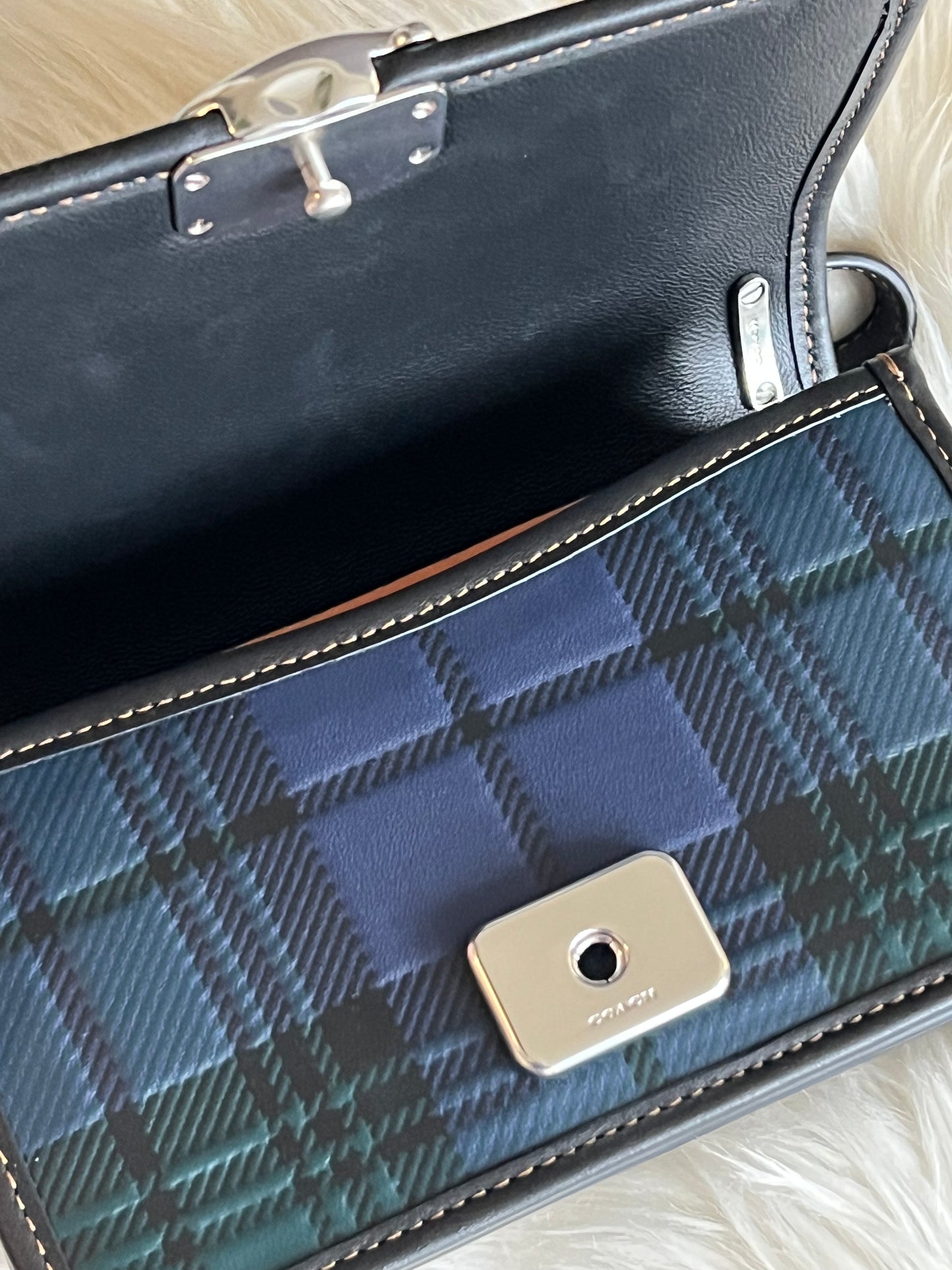 Coach Bandit Crossbody with Plaid Print