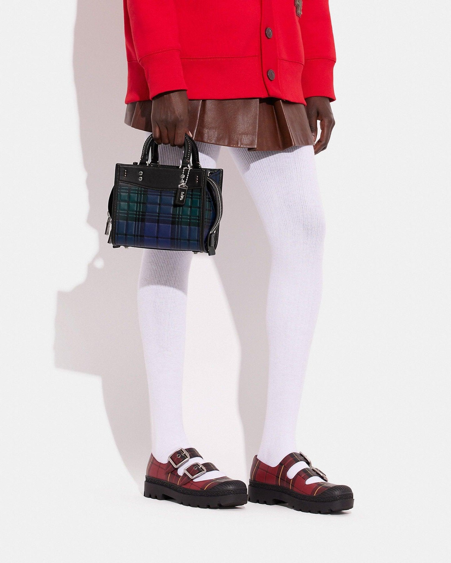 Coach Rogue 20 with Plaid Print