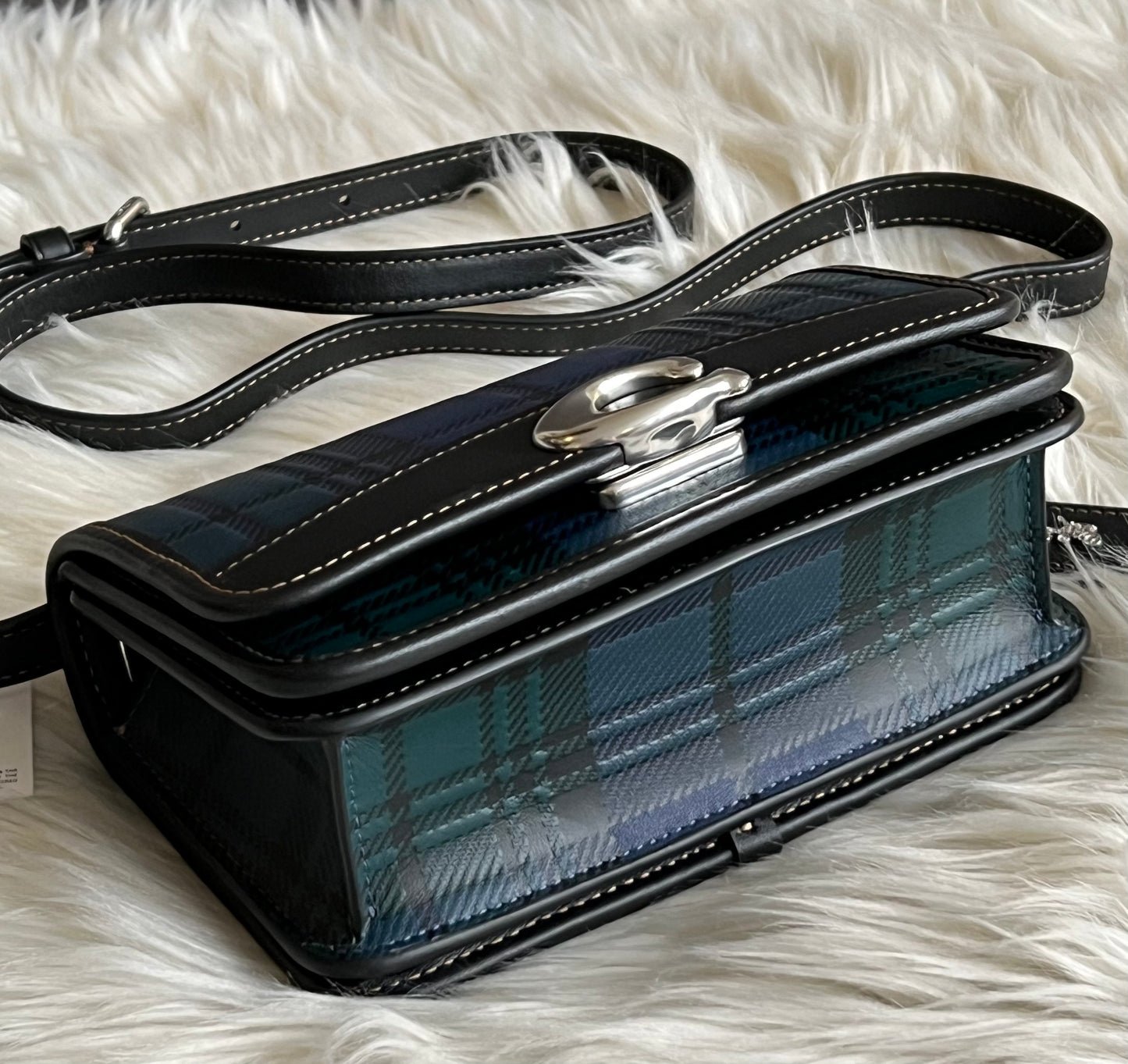 Coach Bandit Crossbody with Plaid Print