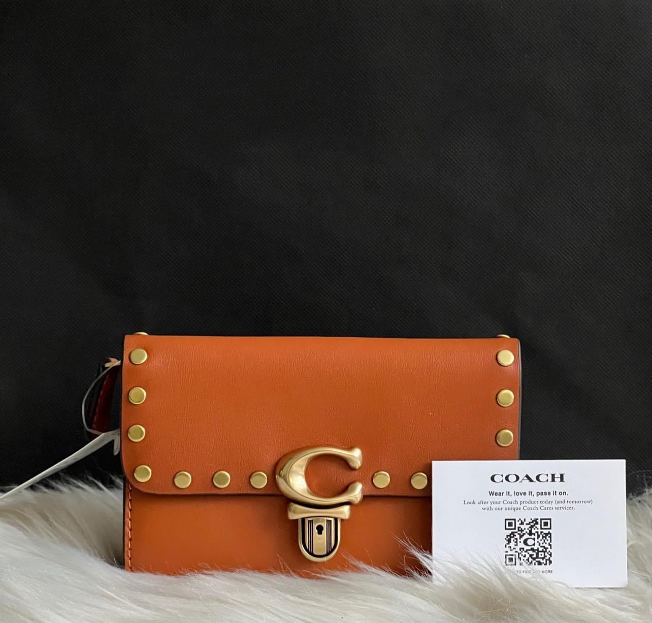 Coach Studio Medium Wallet with Rivets