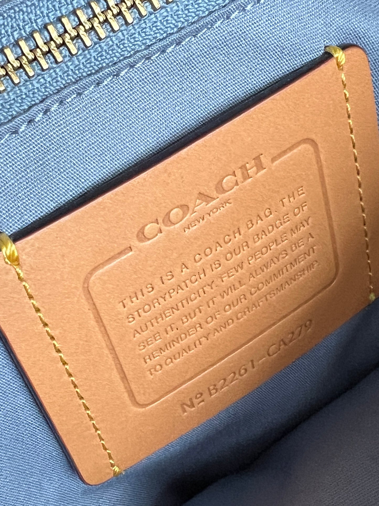 Coach Field Tote 40 in Signature Denim
