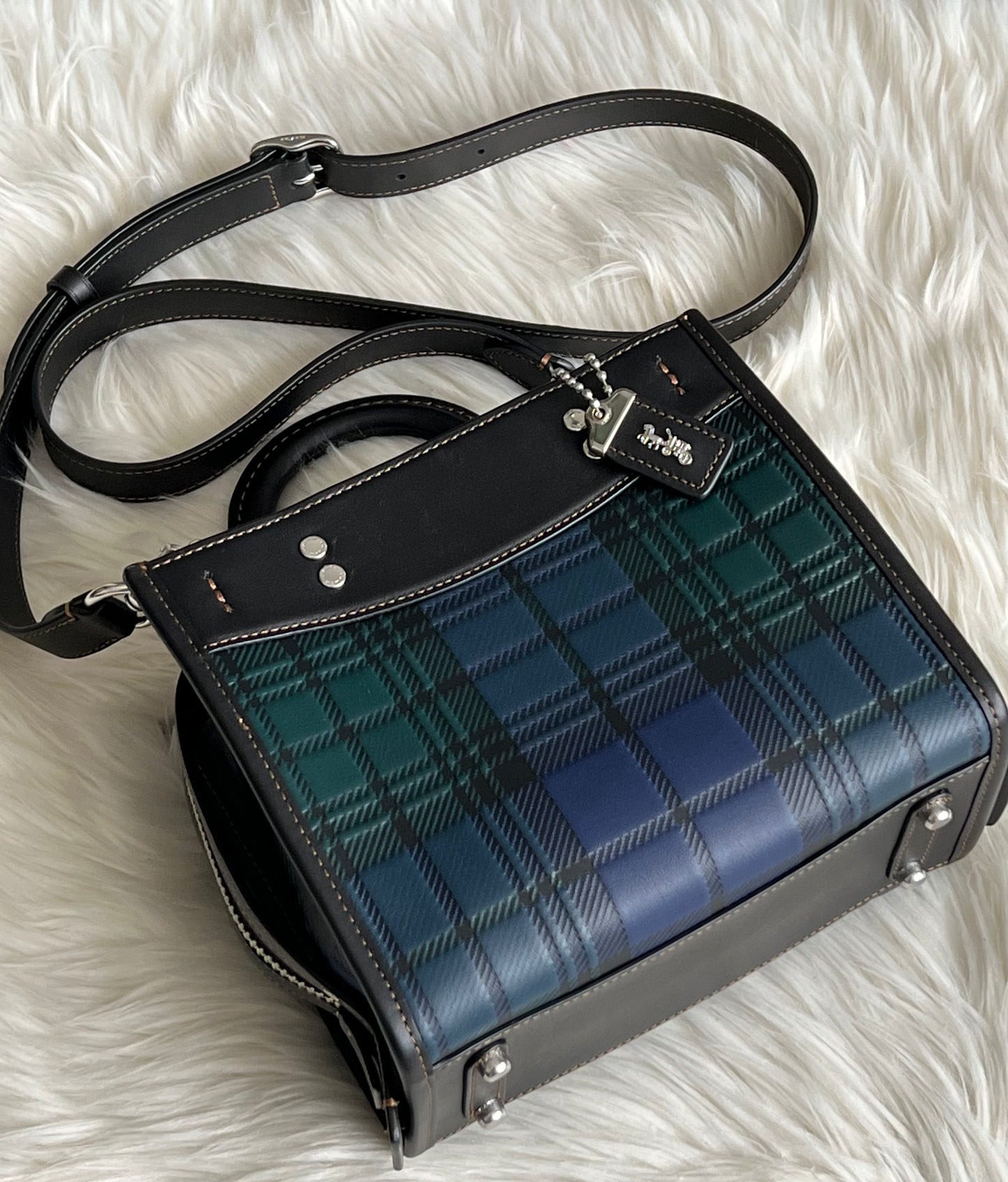 Coach Rogue 20 with Plaid Print
