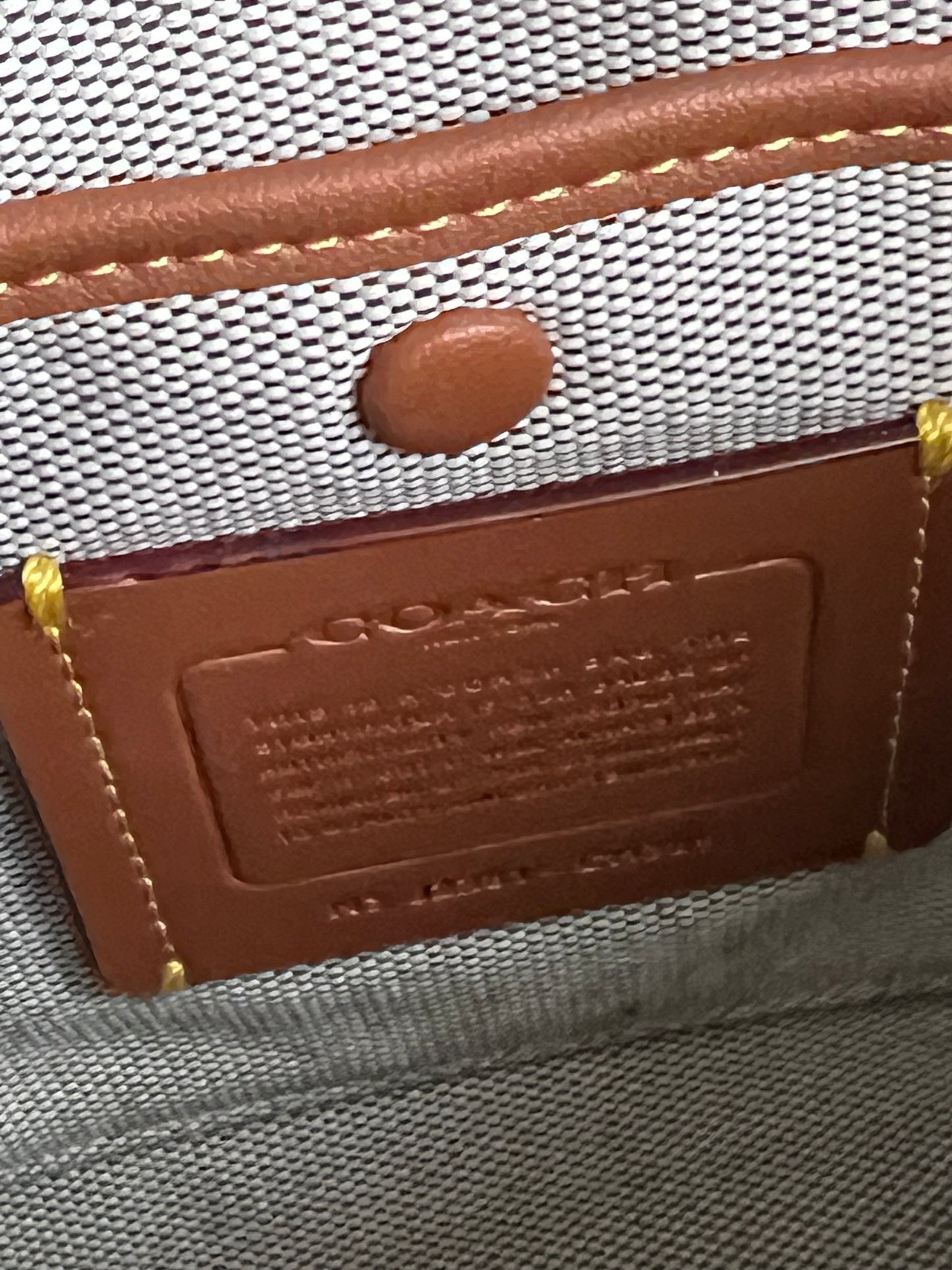 Coach Rogue 20 with Plaid Print