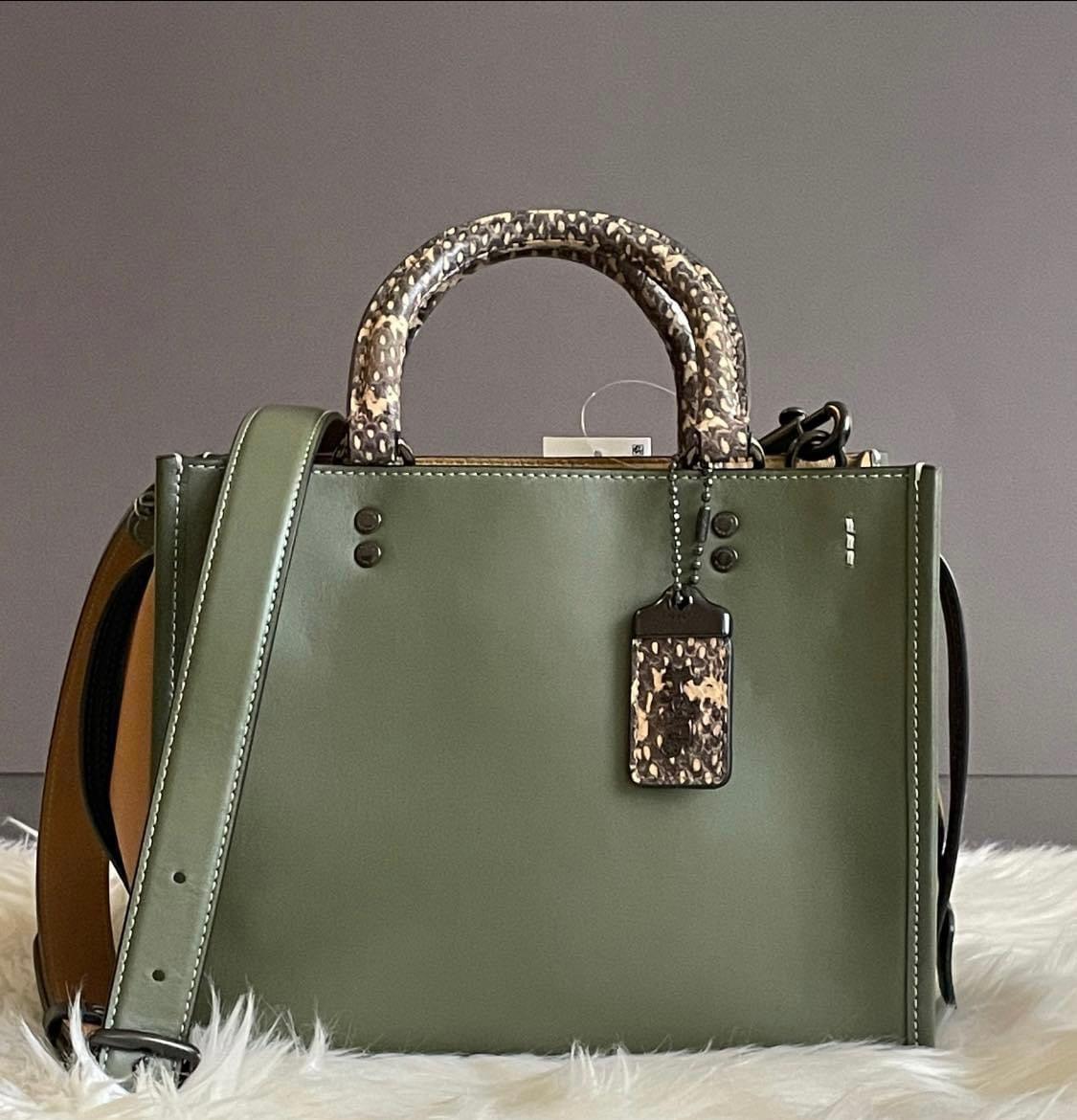 Coach Rogue 25 in Colorblock with Snakeskin Detail Club de Mode