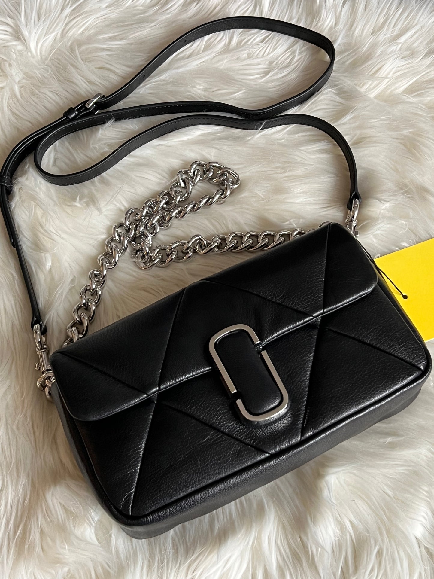 Puffy Diamond Quilted J Marc Shoulder Bag