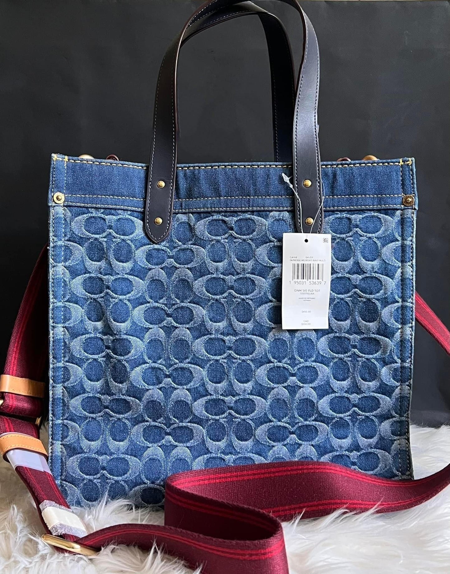 Coach Field Tote in Signature Denim