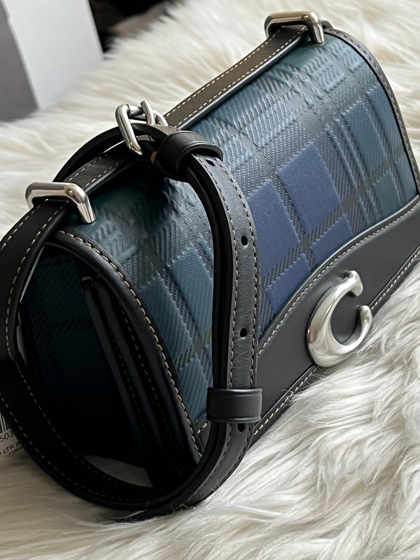 Coach Bandit Crossbody with Plaid Print