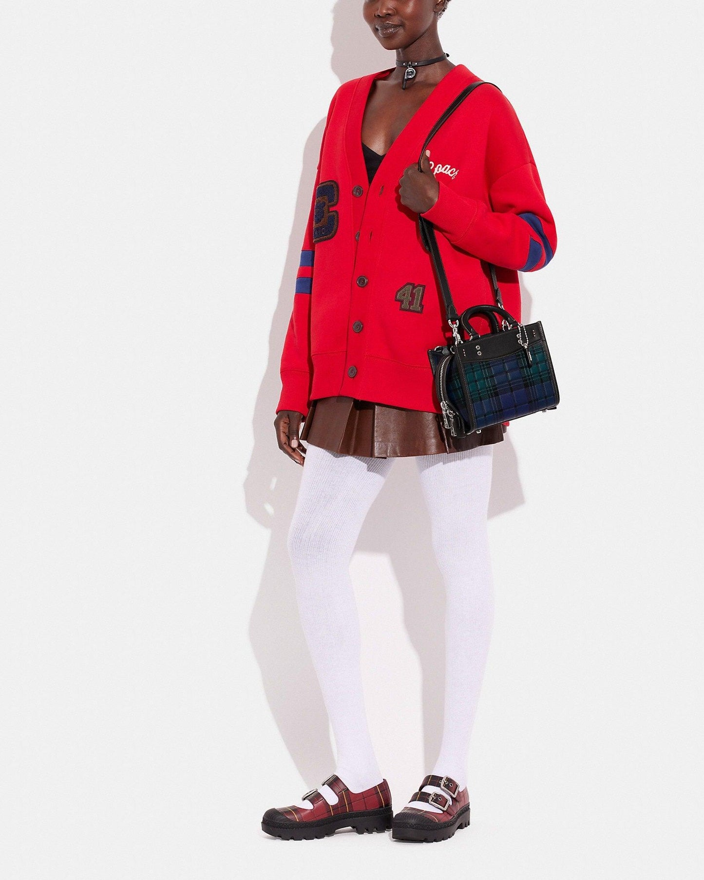 Coach Rogue 20 with Plaid Print