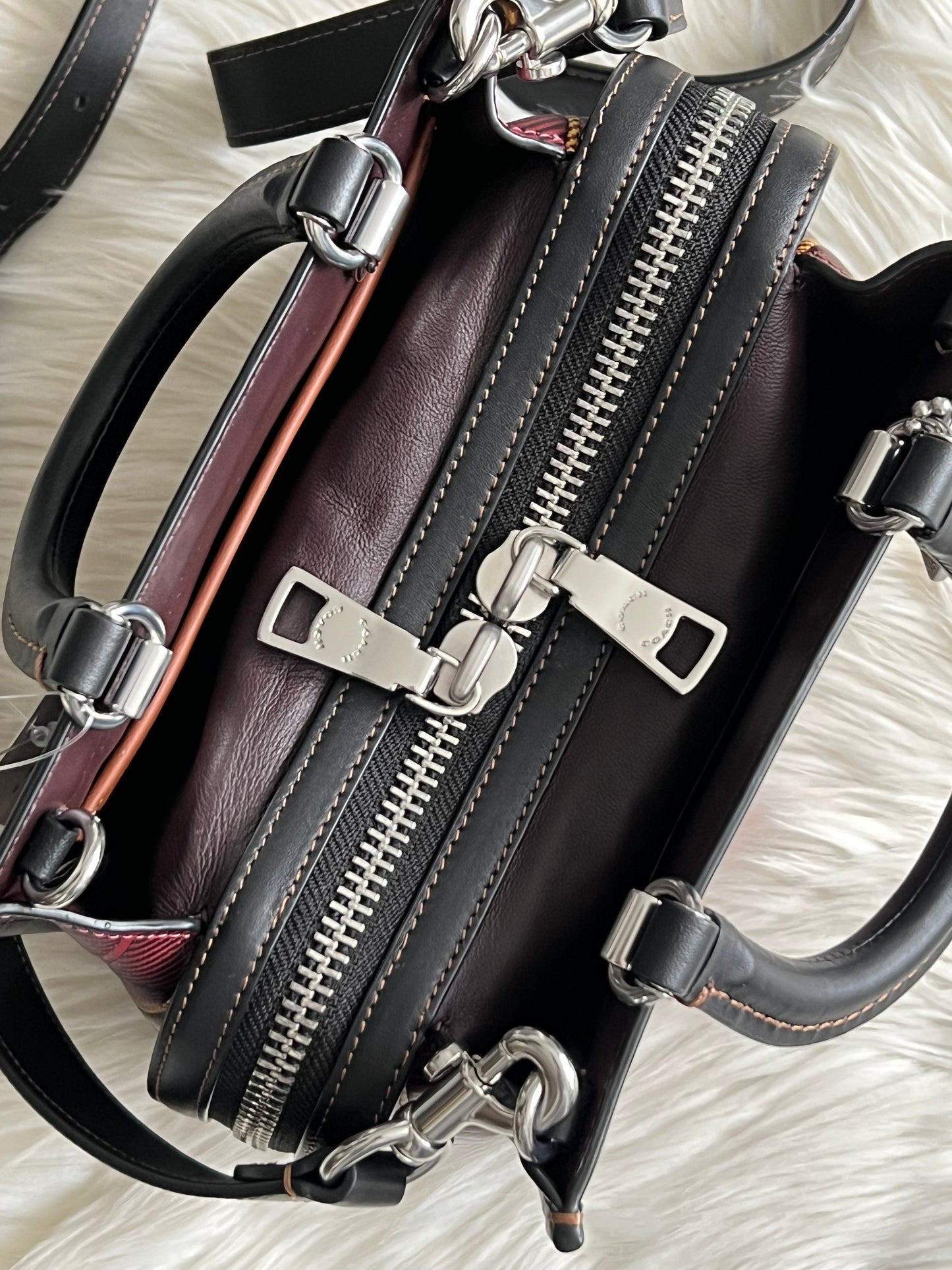 Coach Rogue 20 with Plaid Print