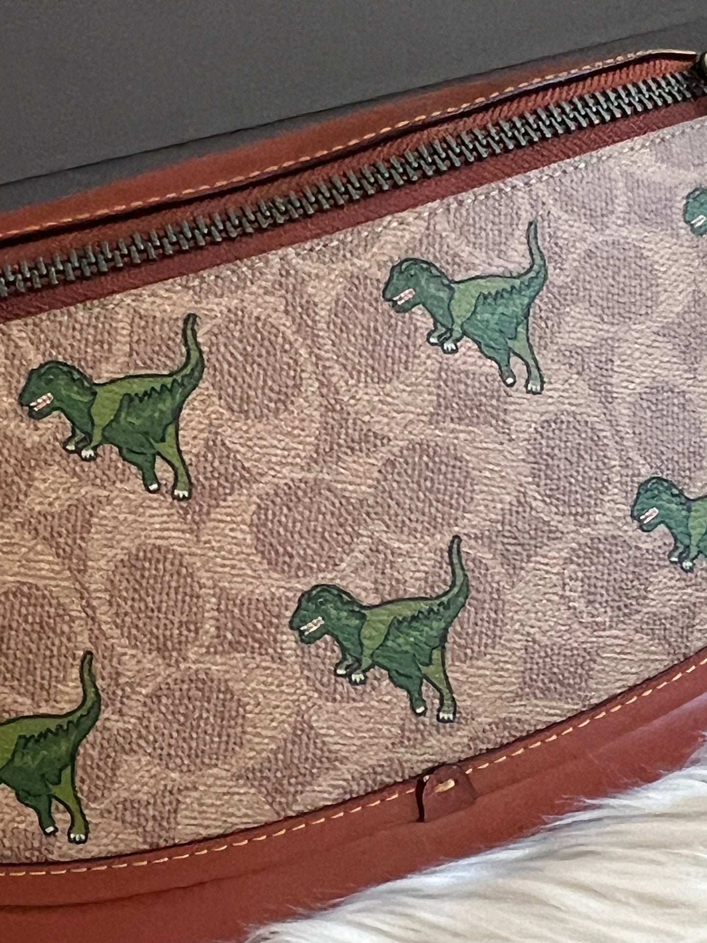 Coach League Belt Bag in Signature Canvas with Rexy Print