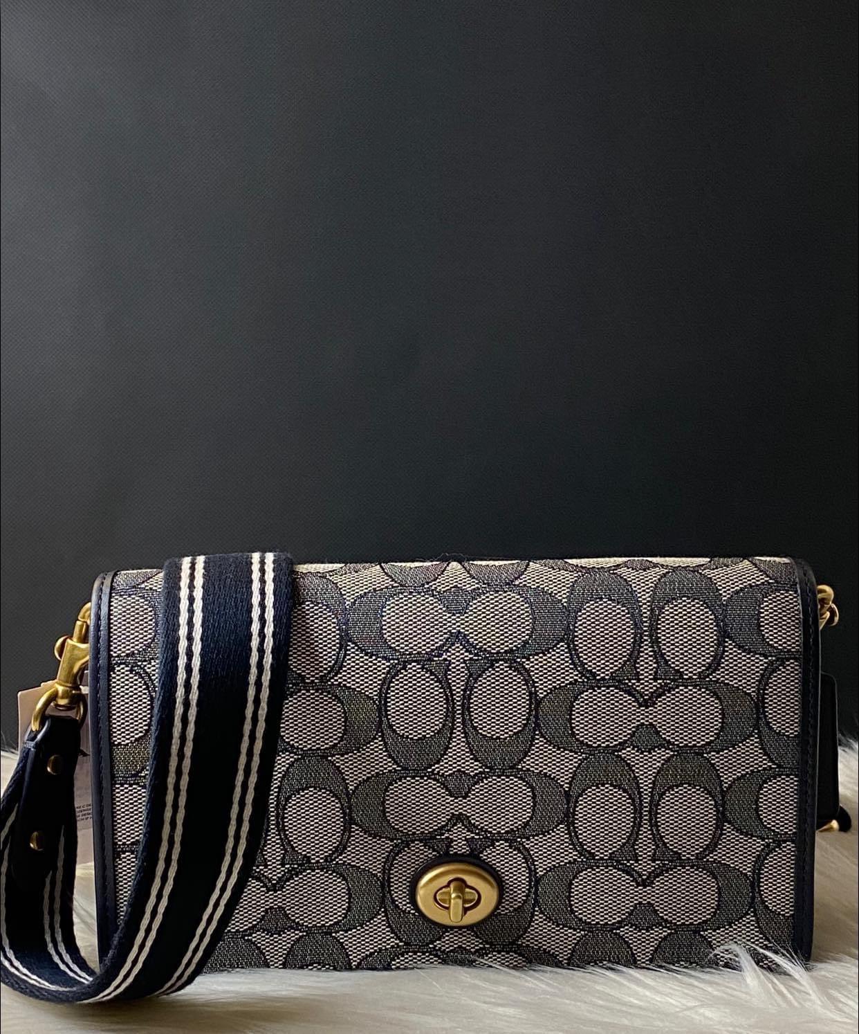 Coach Hayden Foldover Crossbody Clutch in Signature Jacquard